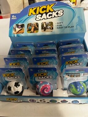 Kids Soft Kickable Toy Ball - Blue/Pink/Black